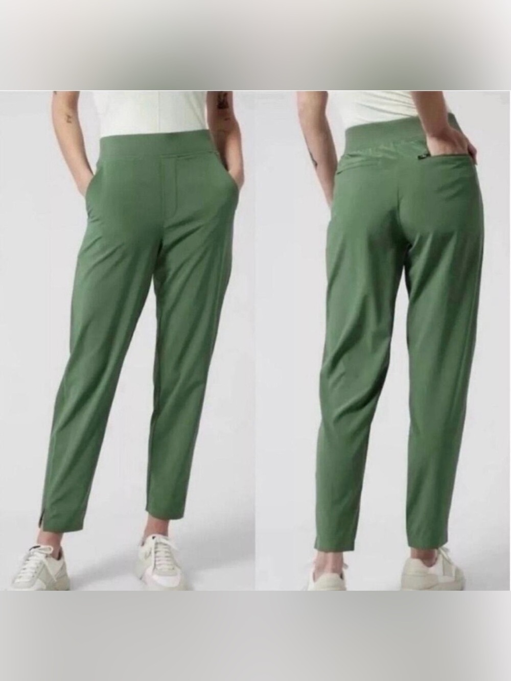 NWT Athleta Women’s Brooklyn Ankle Pant Sz 4 Green Athletic Capsule